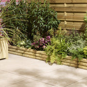 Horizontal Log Edging